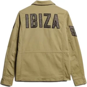 Superdry naisten takki, Embellished M65 Military Jkt Khaki