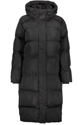 Superdry Naisten Talvitakki, Longline Hooded Puffer Jacket Musta