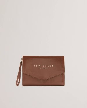 Ted Baker Naisten Laukku, CRINKIE ICON POUCH Kaakaonruskea