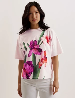 Ted Baker Naisten Paita, BESALU Printed Boxy Tee Vaaleanpunainen Kuosi