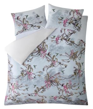 Ted Baker, Pussilakana, Hibiscus Grey 150 x 200 Single Duvet  Harmaa Kuosi