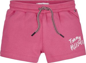 Tommy Hilfiger Childrenswear Collegeshortsit, Graphic On Graphic Shorts Pinkki