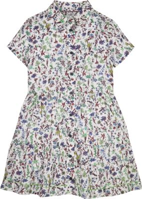 Tommy Hilfiger Childrenswear mekko, FLORAL PRINT DRESS Valkopohjainen Kuosi