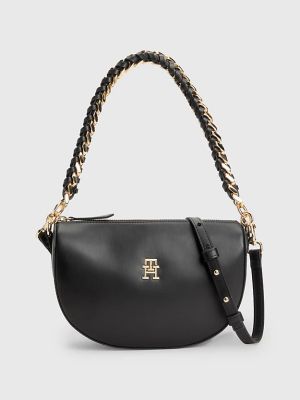 Tommy Hilfiger laukku, TH FEMININE HALF MOON CROSSOVER Musta