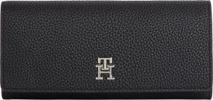 Tommy Hilfiger lompakko, TH EMBLEM LRG FLAP WALLET Musta