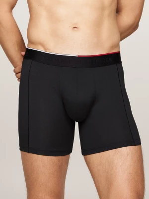 Tommy Hilfiger Miesten Bokserit, 3P BOXER BRIEF MICROMA SPORT Musta