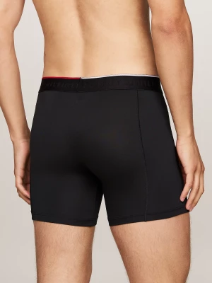 Tommy Hilfiger Miesten Bokserit, 3P BOXER BRIEF MICROMA SPORT Musta