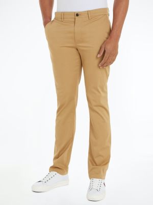 Tommy Hilfiger Miesten Housut, CHINO DENTON PRINTED STRUCTRE Beige