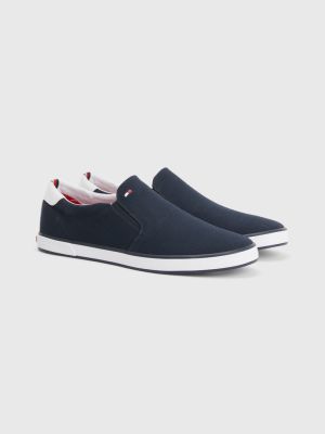 Tommy Hilfiger Miesten Kengät, ICONIC SLIP ON SNEAKER Tummansininen