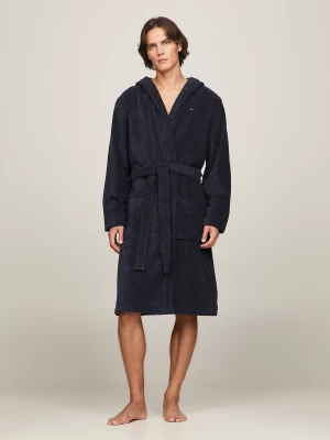 Tommy Hilfiger Miesten Kylpytakki, HOODED BATHROBE NOS Tummansininen