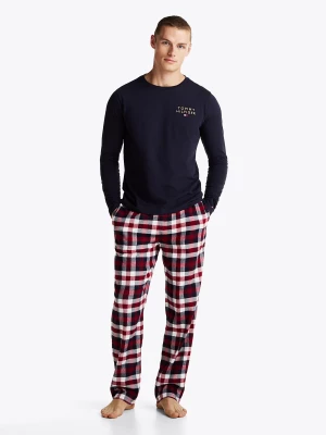 Tommy Hilfiger Miesten Pyjamahousut, K FLANNEL PANT Punainen Ruutu