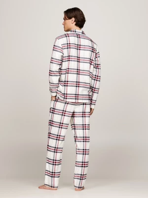 Tommy Hilfiger Miesten Pyjamasetti, LS FLANNEL PJ SHIRT SET Punainen Ruutu