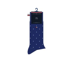 Tommy Hilfiger Miesten Sukat 2-Pack, MEN SOCK DOT NOS Tummansininen