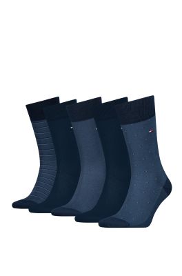 Tommy Hilfiger miesten sukat, 5 PACK GIFTBOX BIRDEYE Tummansininen