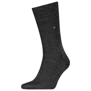 Tommy Hilfiger Miesten Sukat, K MEN SOCK PREMIUM WOOL NOS Tummanharmaa