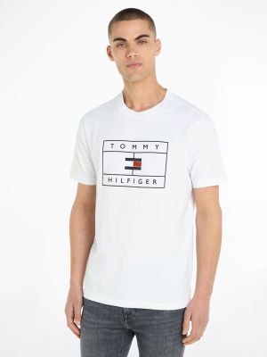 Tommy Hilfiger miesten t-paita, BIG GRAPHIC T-SHIRT Valkoinen