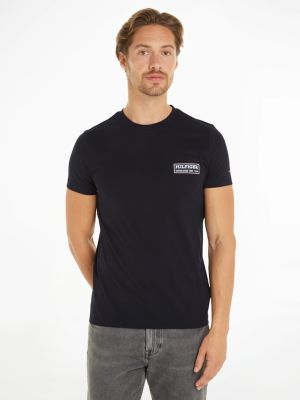 Tommy Hilfiger miesten t-paita, PRINTED BADGE TEE Tummansininen