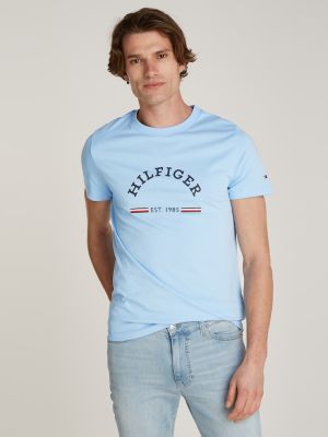 Tommy Hilfiger miesten t-paita, RWB ARCH GS TEE Vaaleansininen