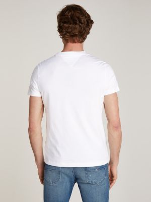 Tommy Hilfiger miesten t-paita, RWB ARCH GS TEE Valkoinen