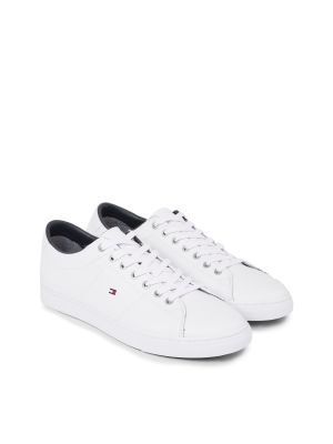 Tommy Hilfiger Miesten Tennarit, ESSENTIAL LEATHER SNEAKER NOS Valkoinen