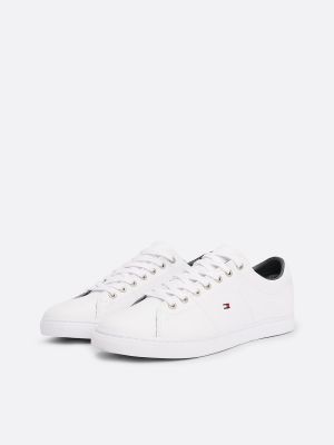 Tommy Hilfiger Miesten Tennarit, ESSENTIAL LEATHER SNEAKER NOS Valkoinen