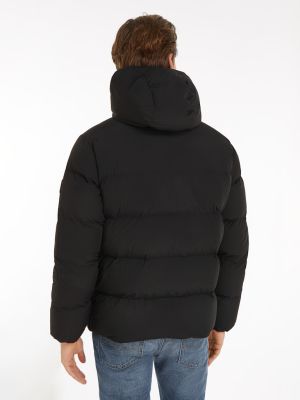 Tommy Hilfiger Miesten Untuvatakki, K DOWN HOODED PUFFER Musta