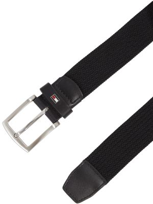 Tommy Hilfiger miesten vyö, DENTON ELASTIC BELT Musta