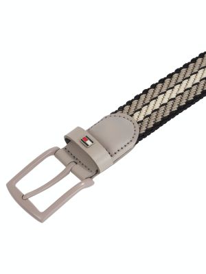 Tommy Hilfiger Miesten Vyö, DENTON ELASTIC BELT Ruskea Kuosi