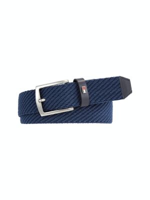 Tommy Hilfiger Miesten Vyö, DENTON ELASTIC BELT Tummansininen