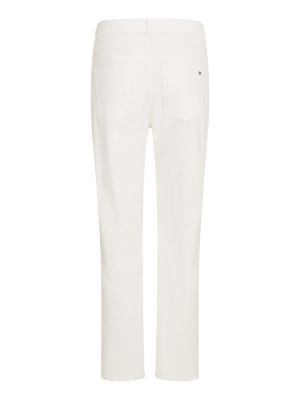 Tommy Hilfiger Naisten Housut, CORDUROY STRETCH SLIM PANT Luonnonvalkoinen