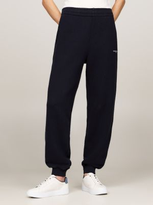 Tommy Hilfiger Naisten Housut, REG MINI CORP SWEATPANTS Tummansininen