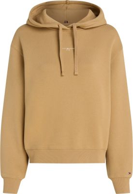 Tommy Hilfiger naisten huppari, MODERN REG MINI CORP HOODIE Kameli