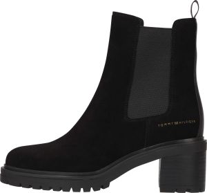 Tommy Hilfiger, Naisten Kengät, OUTDOOR CHELSEA MID HEEL BOOT Musta