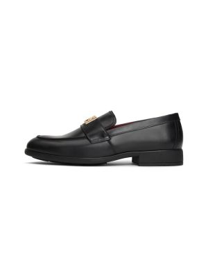 Tommy Hilfiger naisten kengät, TH LEATHER CLASSIC LOAFER Musta