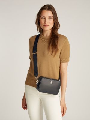 Tommy Hilfiger Naisten Laukku, TH SOFT LOGO CAMERA BAG Musta