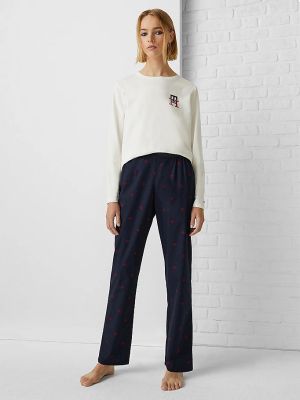 Tommy Hilfiger  Naisten Pyjama AD GIFTBOX PJ LS TEE&SLIPPERS Monivärinen Kuosi