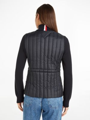 Tommy Hilfiger naisten takki, LW PADDED KNIT MIX JACKET Musta