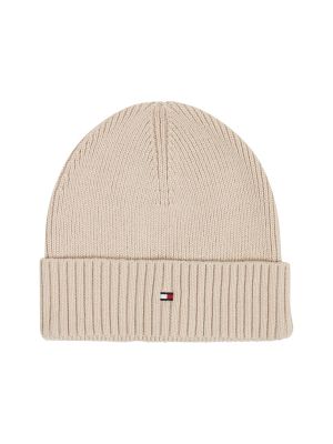 Tommy Hilfiger pipo Flag beanie Luonnonvalkoinen