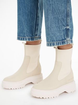 Tommy Hilfiger saappaat, FEMININE SEASONAL UTILITY BOOT Vaalea Beige