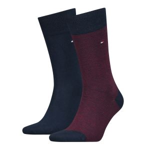 TOMMY HILFIGER SOCKS Miesten Sukat,  K MEN 2-PACK SOCK BIRDEYE Punainen Kuosi