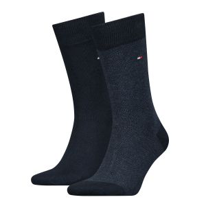 TOMMY HILFIGER SOCKS Miesten Sukat,  K MEN 2-PACK SOCK BIRDEYE Sininen Kuosi