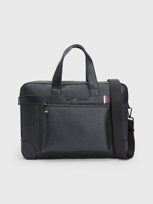 Tommy Hilfiger tietokonelaukku, CENTRAL COMPUTER BAG Musta