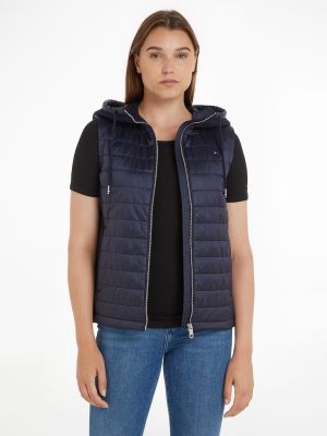 Tommy Hilfiger Liivi, KNIT MIX LW PADDED VEST Tummansininen