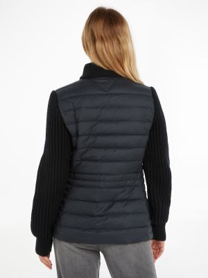 Tommy Hilfiger Kevytuntuvatakki, KNIT MIX DOWN JACKET Musta