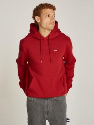 Tommy Jeans Miesten Huppari, TJM REG S FLAG HOODIE Punainen