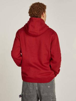 Tommy Jeans Miesten Huppari, TJM REG S FLAG HOODIE Punainen