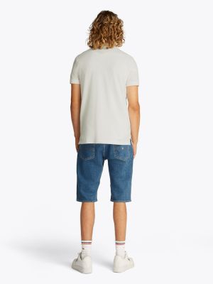 Tommy Jeans miesten pikeepaita, TJM SLIM PLACKET POLO Valkoinen