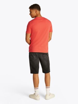 Tommy Jeans Miesten T-paita, SLIM JASPE TEE Oranssi