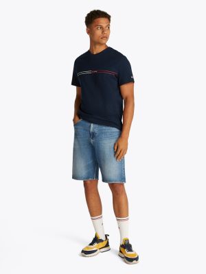 Tommy Jeans miesten t-paita, TJM SLIM ENTRY GRAPHIC TEE Tummansininen