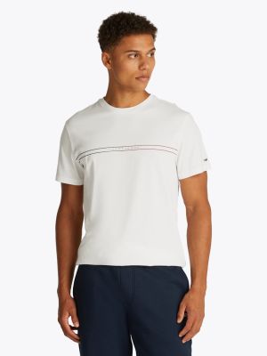 Tommy Jeans miesten t-paita, TJM SLIM ENTRY GRAPHIC TEE Valkoinen